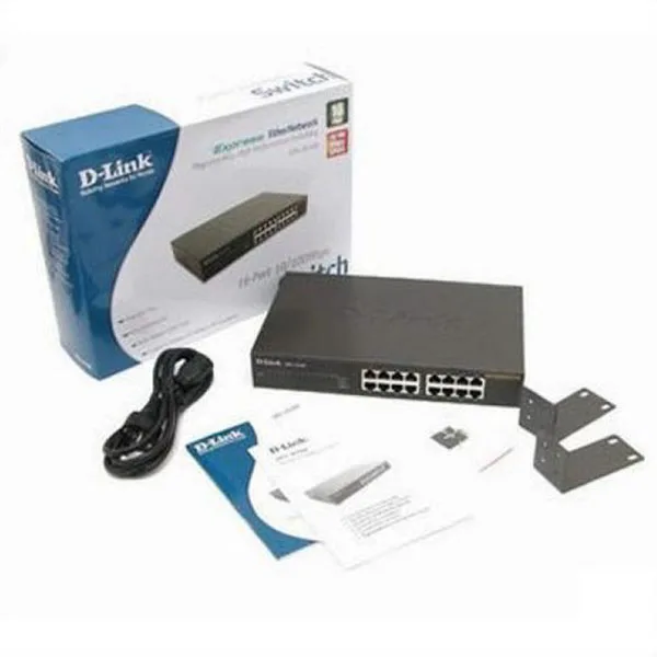 Коммутатор D-Link DES-1016D 16 p 10/100 Мбит/с черный