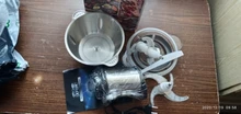 Picadora eléctrica de acero inoxidable de 2 velocidades, picadora eléctrica de 500W con capacidad de 2L, picadora de carne, procesador de alimentos