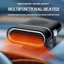 TTFTFP Car Fan 12V 24V Auto Adjustable Heater/Cooling 360° Rotation Air Circulation Fan Electric Dryer Windshield Defogging