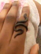 Anillo de serpiente gótico para hombre y Mujer, joyería de fiesta ajustable, góticas, color negro, exageradas, regalo