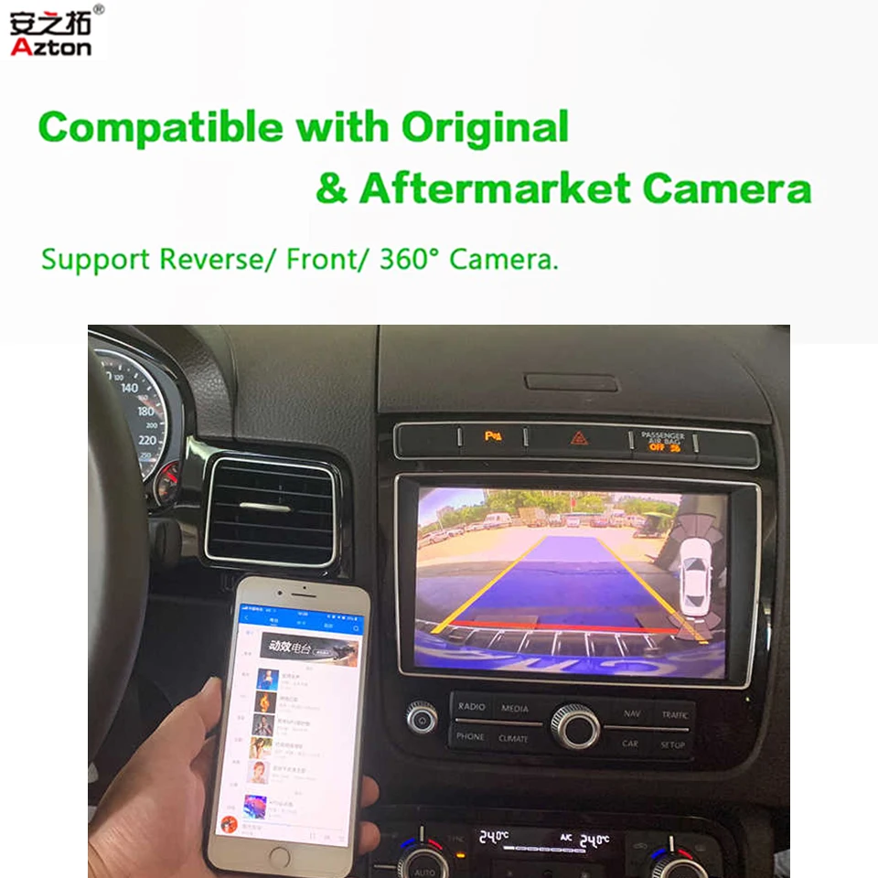 Wireless Apple CarPlay for Volkswagen Touareg RNS850 Car Play Android Auto Siri Phone Screen Mirror-Link