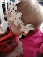 Diadema de flores para bebé niña, abrazadera para recién nacido, banda para el pelo de princesa, sombrerería de fiesta, accesorios de regalo, lazo de encaje