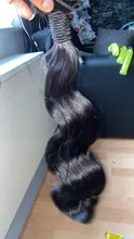 Mayflower doble dibujado Funmi pelo onda del cuerpo 1/2/10-18 3/4 mechones de de longitud mixta Remy cabello humano color natural puede ser tinte