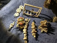 Bird-Toys Accessories Perch-Stand Cockatiel Budgie Parkiet Vogelspeelgoed 7pcs Jouet