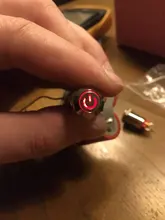 Botón de bloqueo momentáneo, pulsador fijo de cabeza plana de 12mm, 3V, 5V, 9V, 12V, 24V, 220V, resistente al agua, LED, de metal