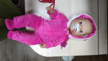 Monos y zapatos cálidos de 17 pulgadas y 43cm para bebé, ropa de muñeca para recién nacido, traje para bebé, Festival de regalo de cumpleaños