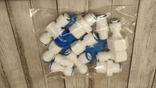 Water-Purifier-Accessories Coupling-Connector Quick-Fitting Aquarium OD Plastic Hose-To-1/4-3/8-