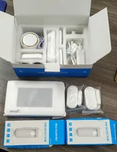 Panel táctil de 4,3 pulgadas, sistema de alarma de seguridad para el hogar, WIFI, GSM, inalámbrico, TUYA, Control por aplicación Smart life, Compatible con Alexa
