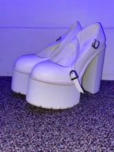 Classic Pumps Shoes Jane-Heels Gdgydh Black Women Mary Summer Spring Buckle Fashion New-Arrival