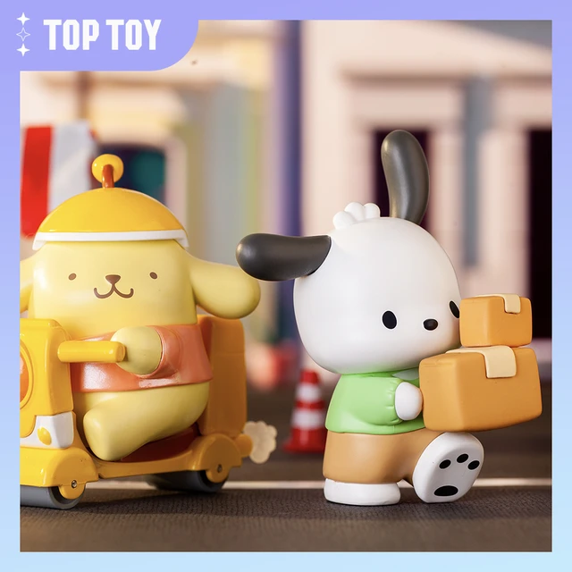TOPTOY Sanrio HelloKitty Cinnamoroll Blind Box Figurine Contribution Days  Series Kawaii Collectable Toys For Girls Birthday Gift