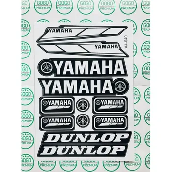 

Yamaha Dunlop Motorcycle Retro Sticker Set 12 Pieces