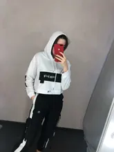 2021 primavera otoño mujer Streetwear carga sueltos pantalones de cintura alta pantalón de mujer 2 pieza Top de manga larga con pantalones Casuales