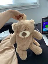 Mochila De felpa para mujer, nueva mochila de muñecos, bolsa informal con personalidad de oso de dibujos animados, B2305