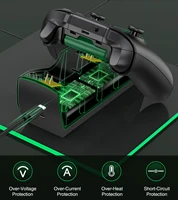 Podwójna ładowarka kontrolera do konsoli Xbox Series X | S/ Xbox One/X/S ładowarka do pada stacja z 2x255 0mAh zestawy akumulatorów 4