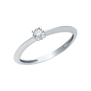 

Gold ring with diamonds sunlight sample 585