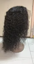 Curlymax onda profunda tiempo Hd transparente 13x6 frente de encaje pelucas de cabello humano Pre arrancado de agua brasileña Frontal rizado pelucas para mujeres