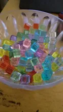 50 unids/set 13 colores 8mm transparente Esquina cuadrada de cristal de colores dados pieza de ajedrez ángulo recto tamiz para juego de Puzzle