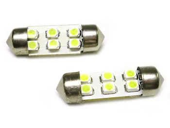

24V Led lamp festoon T11 C5W 31mm 6 Smd white ice for truck