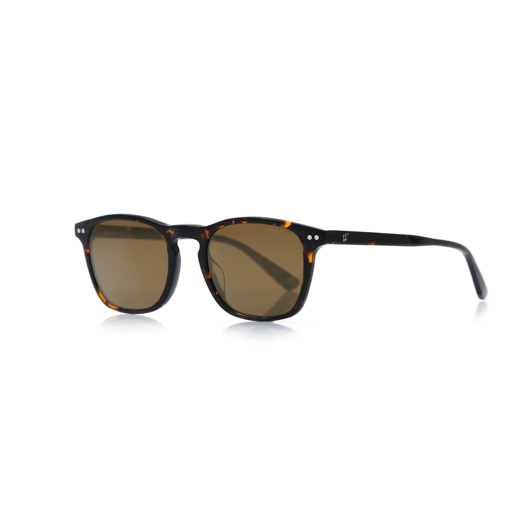 

Unisex sunglasses w 0265 52g bone Brown organic square square 50-20-145 web
