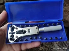 Multi-función Kit de herramientas de reparación de relojes caja de cambio de la cubierta de la batería abridor reparación llave destornillador profesional de reparación de reloj