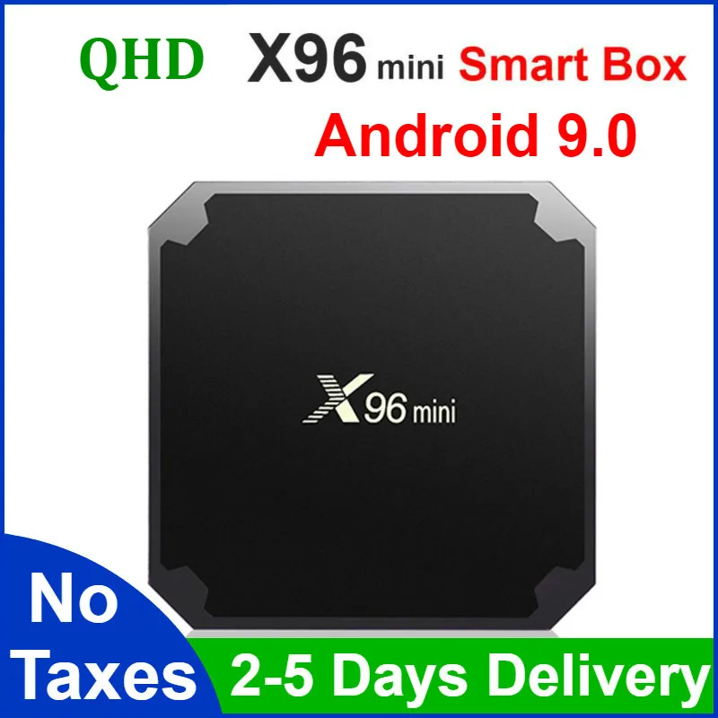 Authentic X96 Mini Smart TV BOX Android 9.0 8GB 16GB AMLOGIC S905W quad core X96MINI leadcool QHD Set-top box