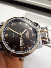 BELUSHI-reloj de cuarzo para hombre, cronógrafo luminoso de acero inoxidable, resistente al agua, con calendario y fecha, de negocios