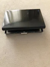 Porta tarjeta de crédito a prueba de agua para hombre, funda de acero inoxidable con bloqueo RFID, AIC88