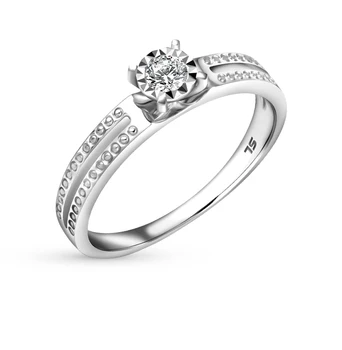 

Gold ring with diamonds sunlight sample 585