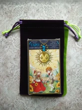 Bolsa de almacenamiento de Tarot, juego de mesa de cartas, bordado, bolsa con cordones, pentagrama, terciopelo, 1 ud.