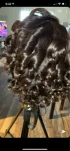 Wigirl-Peluca de cabello humano ondulado de 13x4 para mujer negra, postizo de encaje Frontal, pelo brasileño virgen predespuntado con densidad de 150%