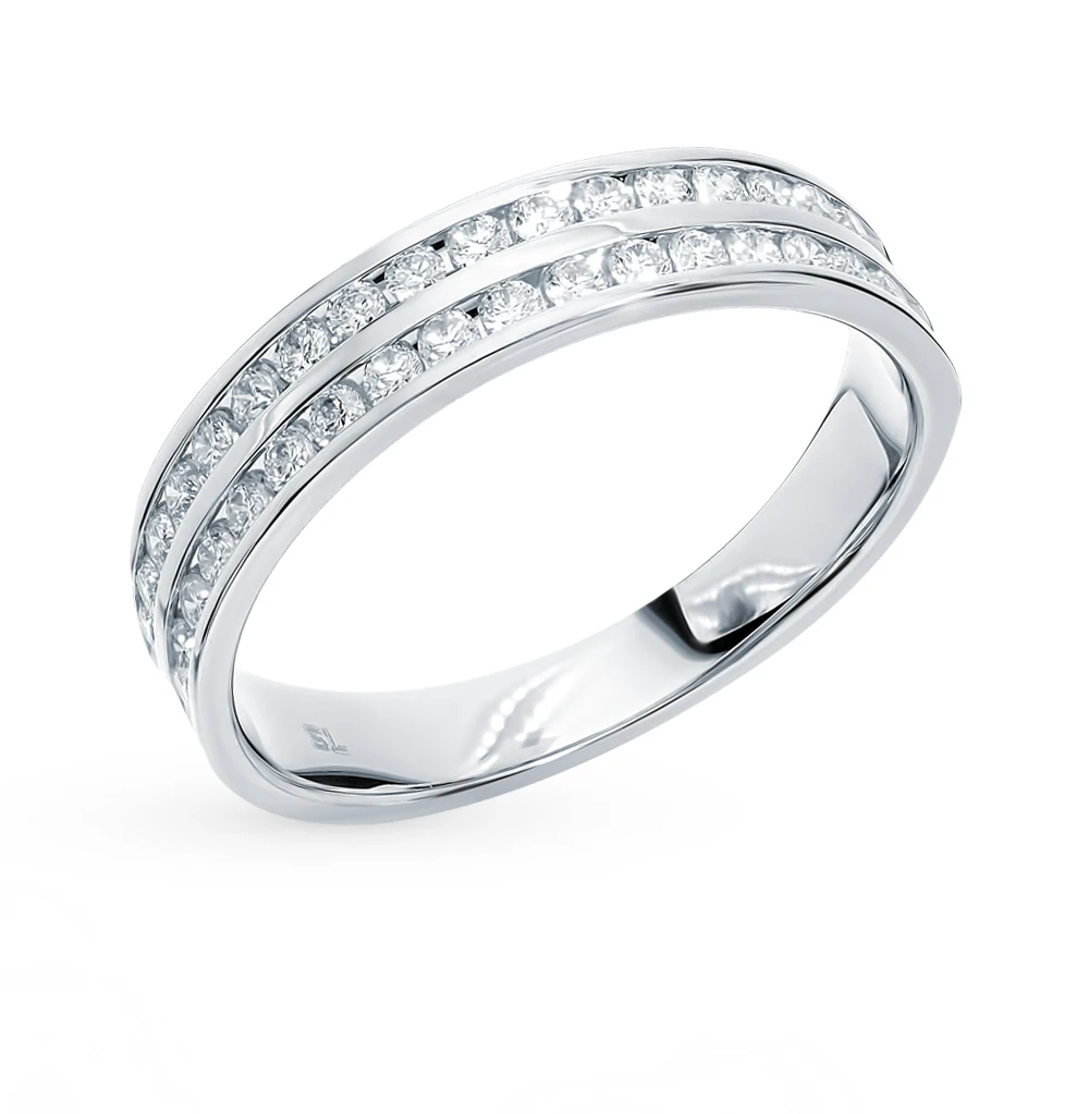 Золотое кольцо с бриллиантами SUNLIGHT проба 585