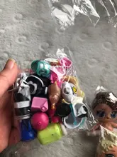 6 muñecas + 6 prendas + 6 zapatos + 6 botellas + 6 accesorios conjuntos aleatorios L.O.L. ¡Sorpresa! Muñeca LOL de 8cm, juguete para regalo