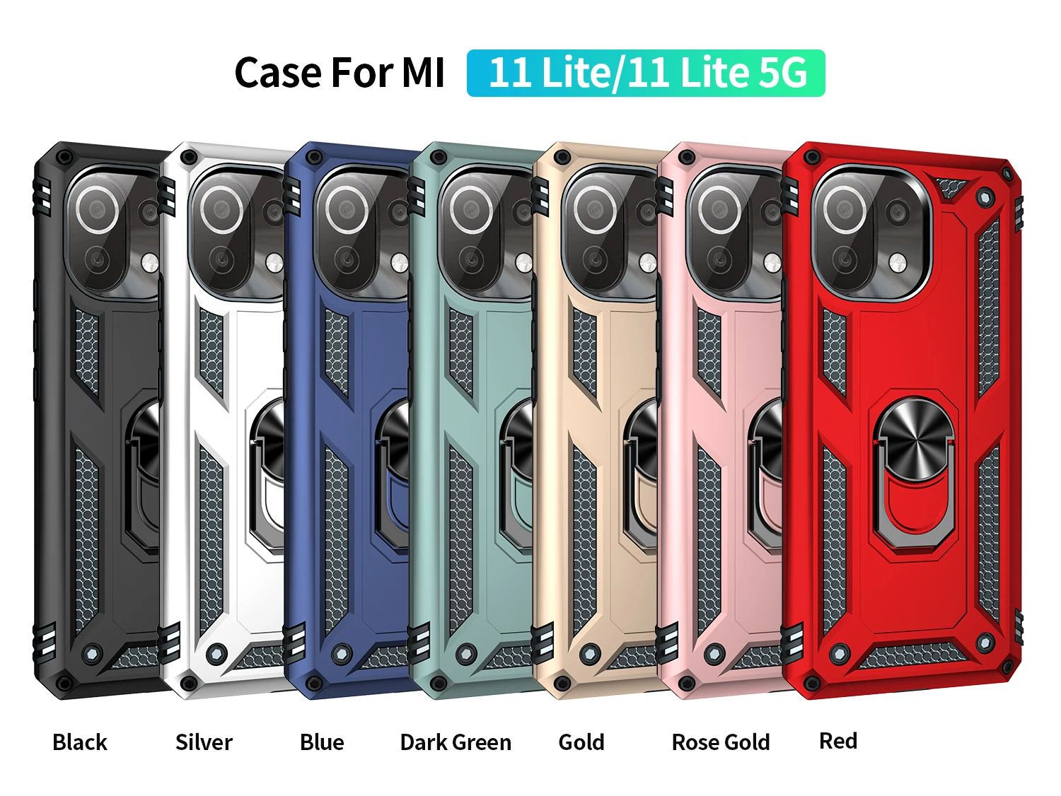 Funda para móvil Xiaomi Mi 12 Lite 5G Carcasa Magnética con Anillo Imán  Antigolpes Resistente Rígida Dura