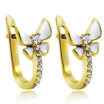 

Earrings for children Latifa from silver "enamel flower"