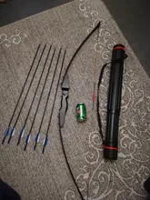 Tiro con arco recurvo arco de derribo 40lbs recto arco largo con fibra de vidrio flechas de caza al aire libre tiro Accesorios