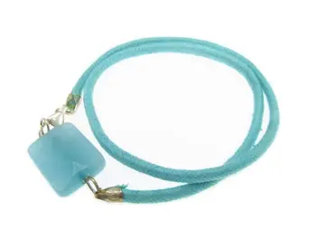 

Summer Color Collection double back bracelet with silver clasp