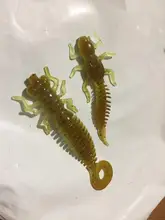 Minnow Swimbait Jigging Larva Artificial Lures Fishing Worm BEARKING Bass-Pike Silicone