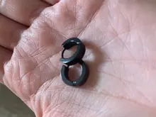 Pendientes de tuerca de acero inoxidable para hombres y mujeres, aretes de estilo gótico, punk y hip hop, color negro, 1 par