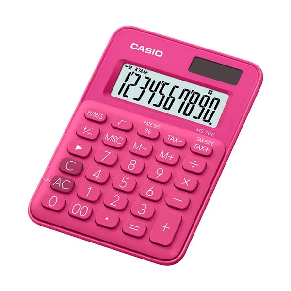 Калькулятор Casio MS-7UC розовый