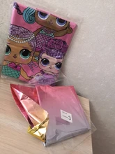 Lol-muñecas sorpresa originales para niños y niñas, decoración de fiesta de cumpleaños, Fondo de globos, juguetes de acción, película de aluminio, regalos