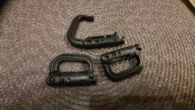 Mosquetón de grillete con Clip Molle para exteriores, mochila de enlace rápido, hebilla para la montaña