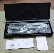 FUJIWARA-Calibrador digital de acero inoxidable Vernier, de 0 a 150mm, 1/64 fracción/MM/pulgada, LCD, resistente al agua, IP54
