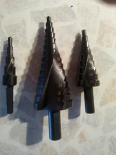 3 unids/set 4-32MM HSS cobalto paso Broca escalonada de nitrógeno de alta velocidad de acero en espiral por Cono de Metal vástago triangular agujero