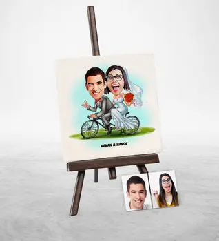 

Personalized Maried Cartoon Şovaleli Natural Stone-3