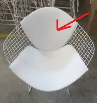 

Bertoia white or red imitation leather armchair backrest cushion