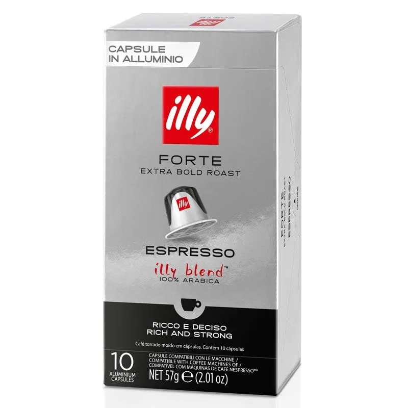 Forte Illy Espresso®10 Nespresso compatible coffee capsules® afbeelding