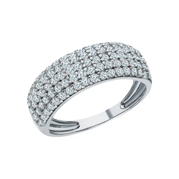 

Silver ring with cubic zirconia sunlight sample 925
