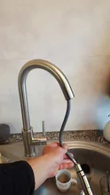 Grifo de cocina con sensor táctil, grifo de cocina con ducha extraíble, grifería De inducción inteligente De acero inoxidabl, grifo para lavabo, giratorio 360°, color negro
