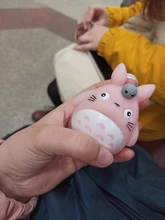 LLavero de animales de Totoro para hombre o mujer, llavero de piel con abalorio de Metal para bolso de coche