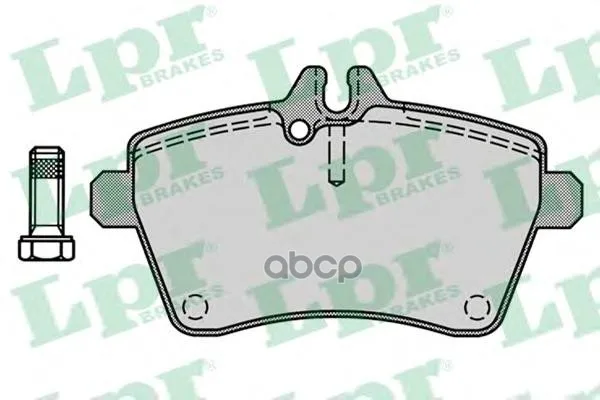 Колодки Тормозные Mercedes A-Class W169/B-Class W245 1.5-2.0 04- Передние Lpr 05p1242 Lpr арт. 05P1242